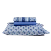 JG CAMA COT PRATA 150F QUEEN RYAN AZUL